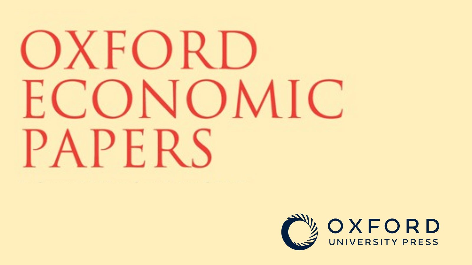 Oxford Economics on X: "A new #openaccess article in Oxford Economic Papers  presents a study identifying the factors contributing to price fluctuations  in artworks after an artist's death. Read 'Posthumous trading patterns