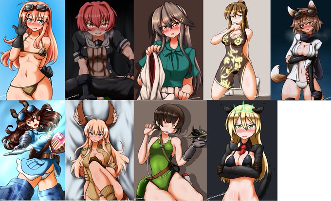 #今月描いた絵を晒そう  
つめつめ🐱 