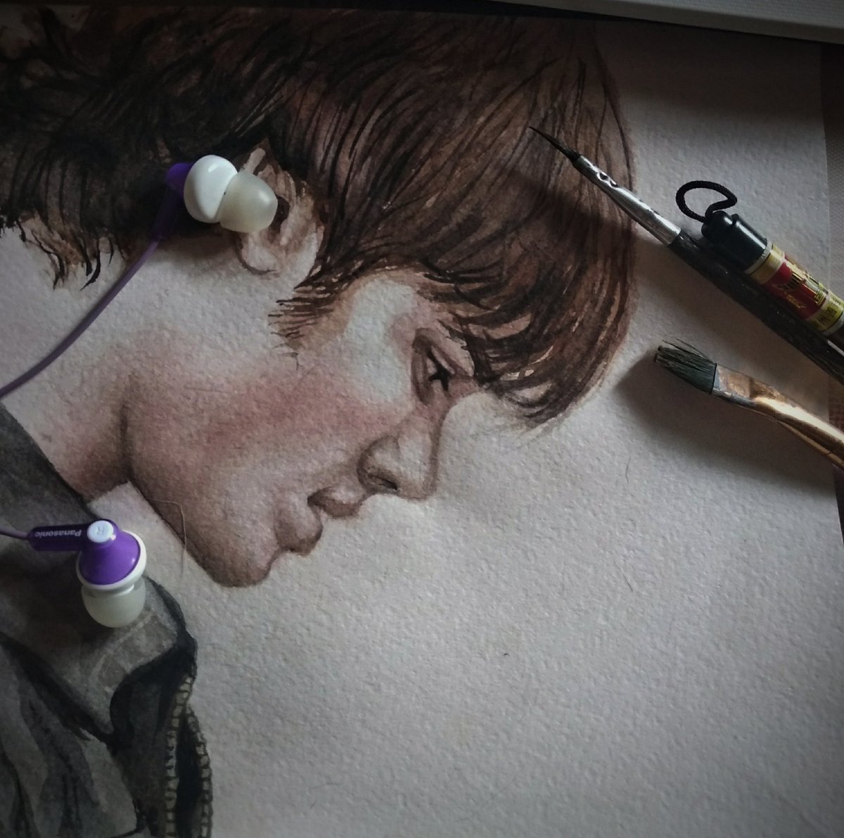 katte2405's tweet photo. Aquarelle. Sam Winchester.

I want to remind you about getting any of these sketches to choose from with the purchase of one of my oil paintings, which burn out after a couple of days. 

#aquarelle #nftartist #art
#SPNFamily #SPN #SammyLawrence
#NFTCommunity #nftcollection #NFTs https://t.co/5E8tPaYI6D