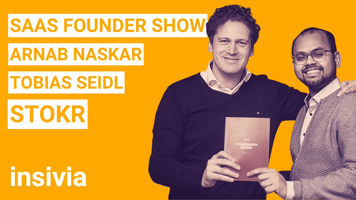 insivia's tweet photo. Tomorrow, @Arnab_Naskarr & @TobiasSeidl, Co-Founders of @stokr_io, join our co-hosts, Andy Halko & @TonyZayas on the #SaaSFounderShow.
Make sure to set a reminder and tune in ➡️ https://t.co/Jf0CzmsxQ3
#Insivia #ActBold #ThinkSmart #SaaSFounders #STOKR https://t.co/8D5qXYif8h
