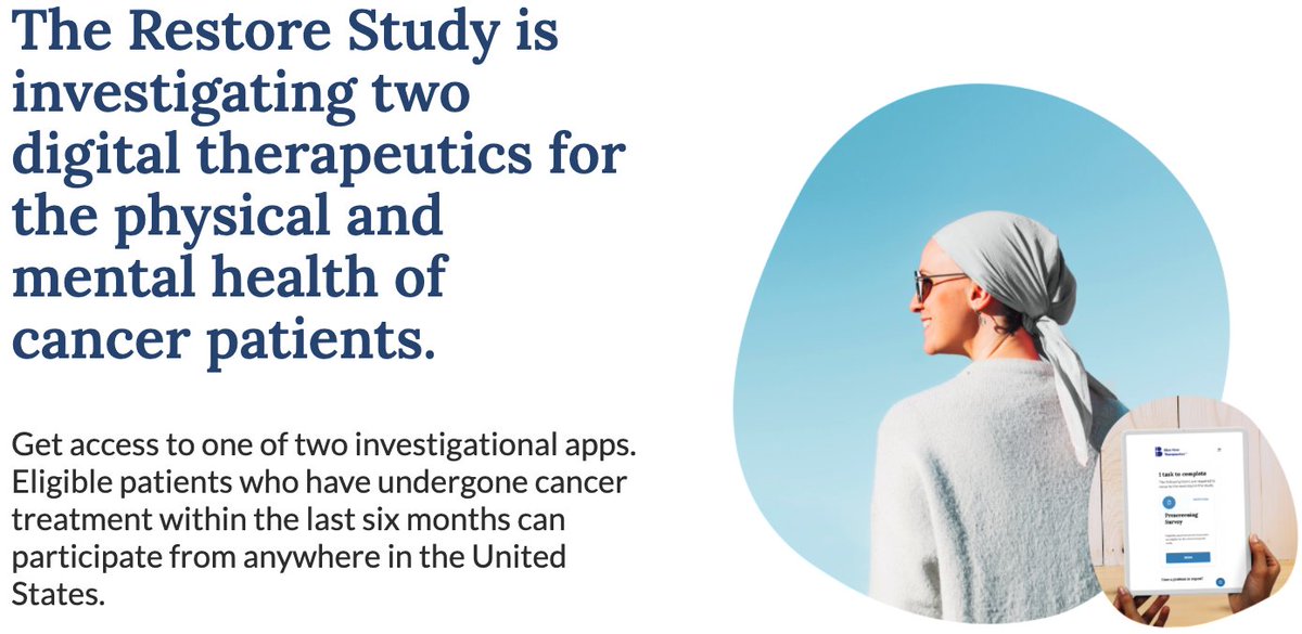 Mark Elfers (@mark_elfers) on Twitter photo @BlueNoteTherapeutics launched a study of mobile apps to help patients better manage unique emotional challenges of #cancer & improve well-being. Learn more here: restoreclinicaltrial.com. Thanks for sharing!
#bcsm #pcsm #ccsm <a href="/coffeemommy/">Stacey Tinianov (she/her) MPH, BCPA</a> <a href="/MassGenBrigham/">Mass General Brigham</a> <a href="/MSKCancerCenter/">Memorial Sloan Kettering Cancer Center</a> @BlueNoteTherapeutics launched a study of mobile apps to help patients better manage unique emotional challenges of #cancer & improve well-being. Learn more here: restoreclinicaltrial.com. Thanks for sharing!
#bcsm #pcsm #ccsm <a href="/coffeemommy/">Stacey Tinianov (she/her) MPH, BCPA</a> <a href="/MassGenBrigham/">Mass General Brigham</a> <a href="/MSKCancerCenter/">Memorial Sloan Kettering Cancer Center</a>