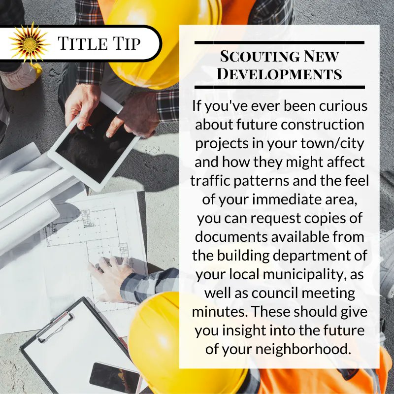 Most of the time you'll need to pick up the documents in person, and there can sometimes be a fee. #TitleTipTuesday #BuildingPermits