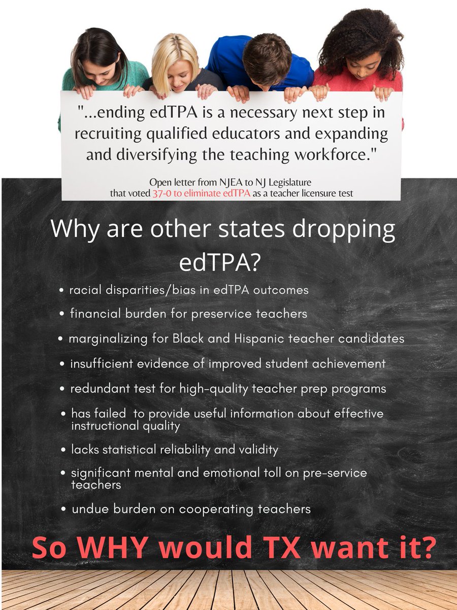 TX schools need a qualified, diverse, robust teacher pipeline. Don't let edTPA get in the way! SBEC vote is April 29th. <a href="/UNT_COE/">UNT College of Education</a> <a href="/UNT_COE_EPO/">UNT COE Ed Prep</a>