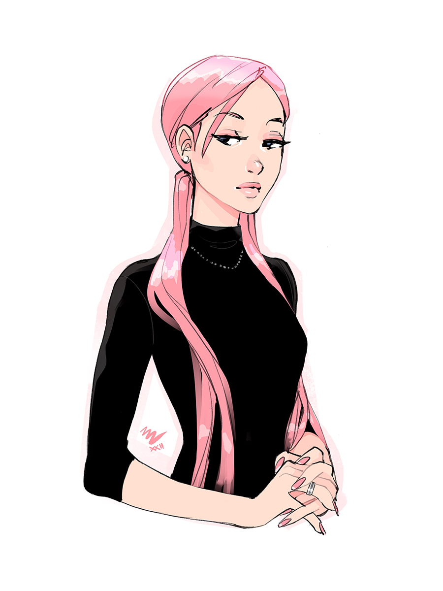 「p i n k 」|𝕍𝕒𝕤𝕙𝕪のイラスト