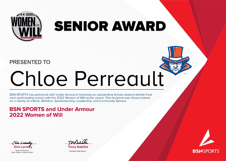 Congratulations to Hatter Senior Athlete Chloe Perreault! Chloe was named by BSN Sports and Under Armour as a 2022 Women of Will Award Recipient.
Congrats Chloe!
@BSNSPORTS_Women #WomenofWill #UAWomenofWill
<a href="/HattersHerald/">Hatters' Herald</a>