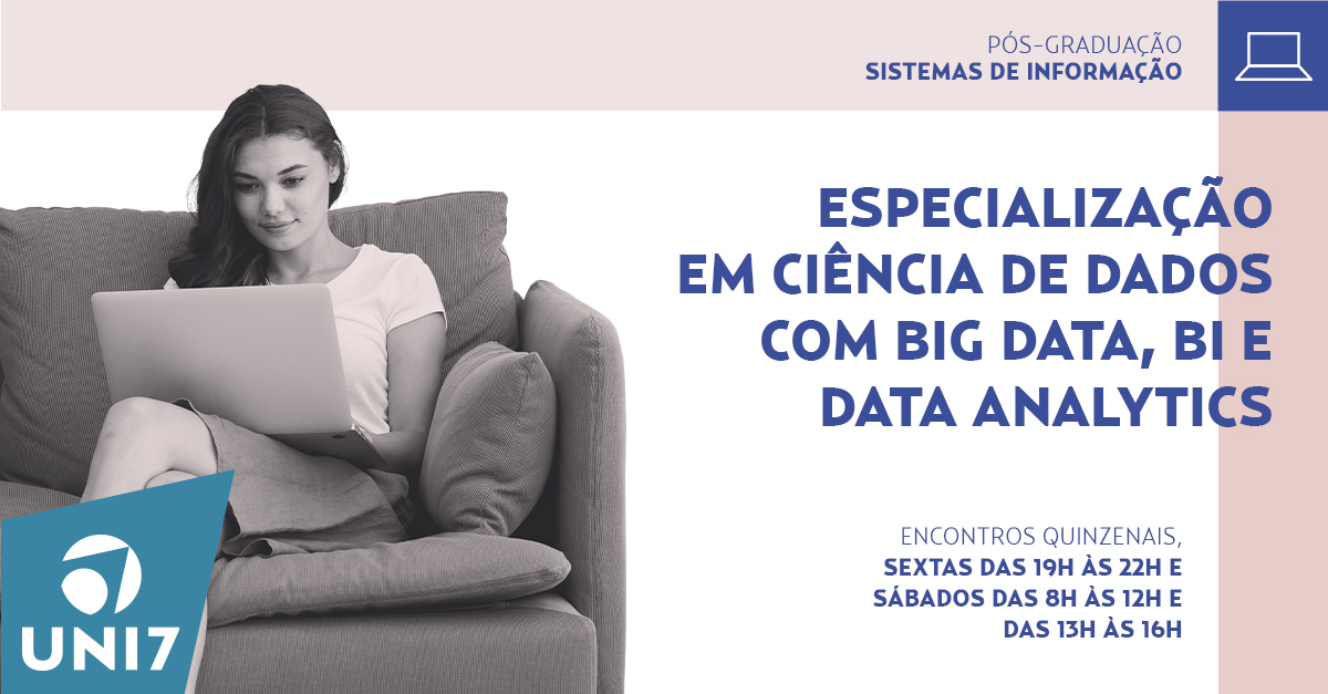 marumsimao's tweet photo. Olá, todos! Estamos com matrículas abertas para a 10a turma da Especialização em Ciência de Dados da UNI7. Início confirmado: 1/04. Informações e inscrições:
https://t.co/Ur9l0I4oKe https://t.co/kjXYcWOwJC