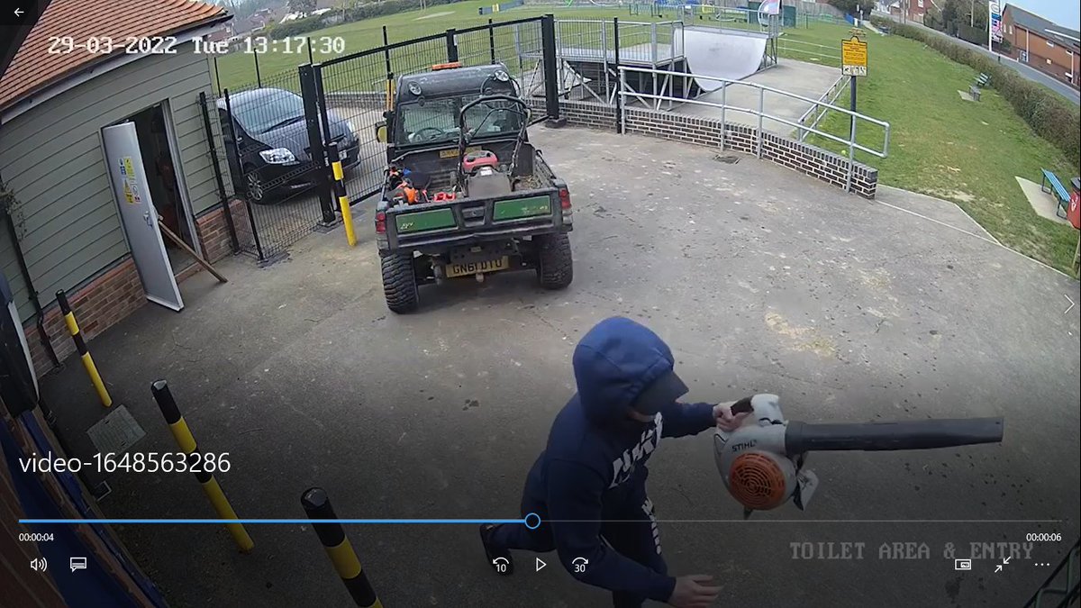Today at 13.17hrs, this man blatantly stole a Stihl leaf blower from the back of our maintenance vehicle outside our Facility in St Michaels.  Crime ref is 29-0648.  Please contact the police immediately if you have any details or know of him. <a href="/KentPoliceAsh/">Kent Police Ashford</a> <a href="/tenterden/">Don</a> <a href="/N_Watch/">Neighbourhood Watch</a>