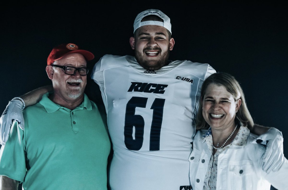 Had an incredible time on my official visit to <a href="/RiceFootball/">Rice Football</a>. Thank you to the whole staff for hosting my family and I! #RFND🦉