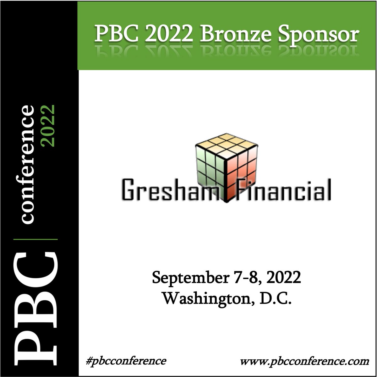 Thank you to <a href="/GreshamFinance/">Nomad Tax & Accounting</a> for joining us at PBC 2022 as a Bronze Sponsor!

Gresham Financial provides tax, accounting, &amp; outsourced CFO services for business owners, executives, and independent professionals. 

Come meet their team this Sept 7-8 in DC. at PBC 2022!

<a href="/IsaiahCpa/">Isaiah T Gresham, CPA</a>