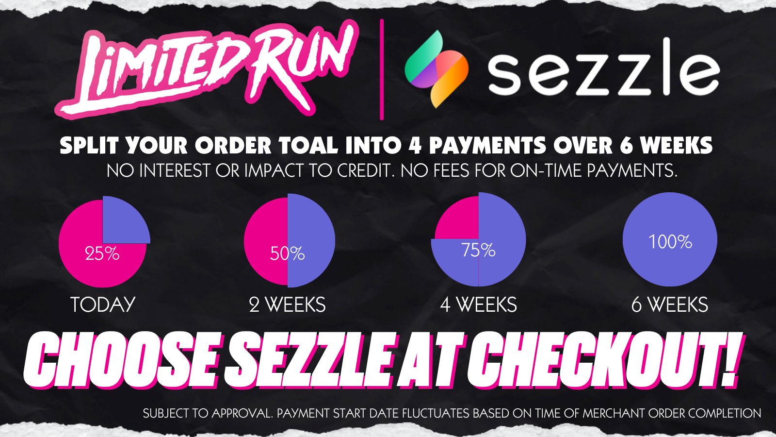 Limited Run Games on Twitter "We're happy to partner with Sezzle for