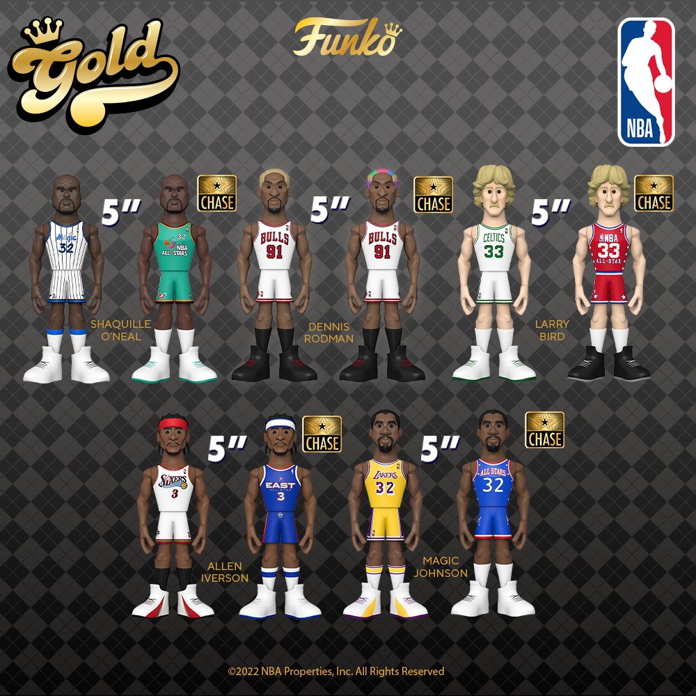 FUNKO gold NBA lngends 4体 Amazon.com: Funko Gold 5