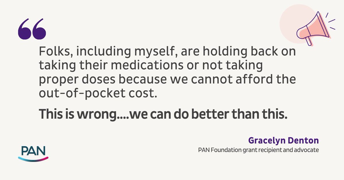 PAN_Foundation's tweet photo. The cost of prescription medications should never stop patients from getting the care they need.
Advocates like Gracelyn are urging their reps to cap annual out-of-pocket costs! #StandWithPAN and join her today: https://t.co/IbGya1Rs23 https://t.co/LUwXGvU3Sf