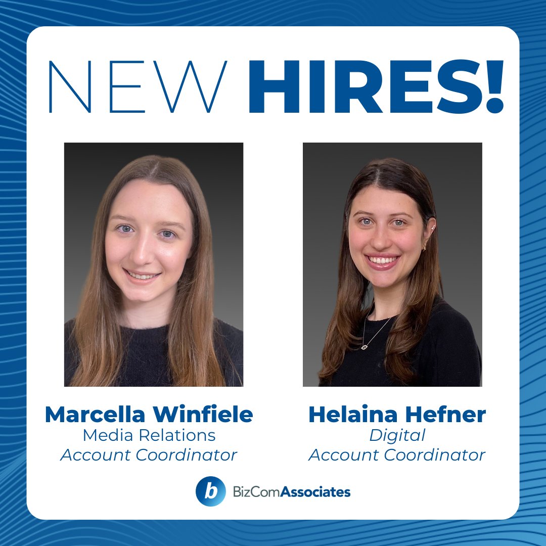 thunderlymktg's tweet photo. We are SO excited to announce the newest additions to the BizCom team! @m_winfiele will join us as an account coordinator and @Helainahefner will join us as a digital account coordinator! Read more about our new hires in our latest #BizBlog:  https://t.co/TTqk0Gr6JM https://t.co/T8azsMGiaZ