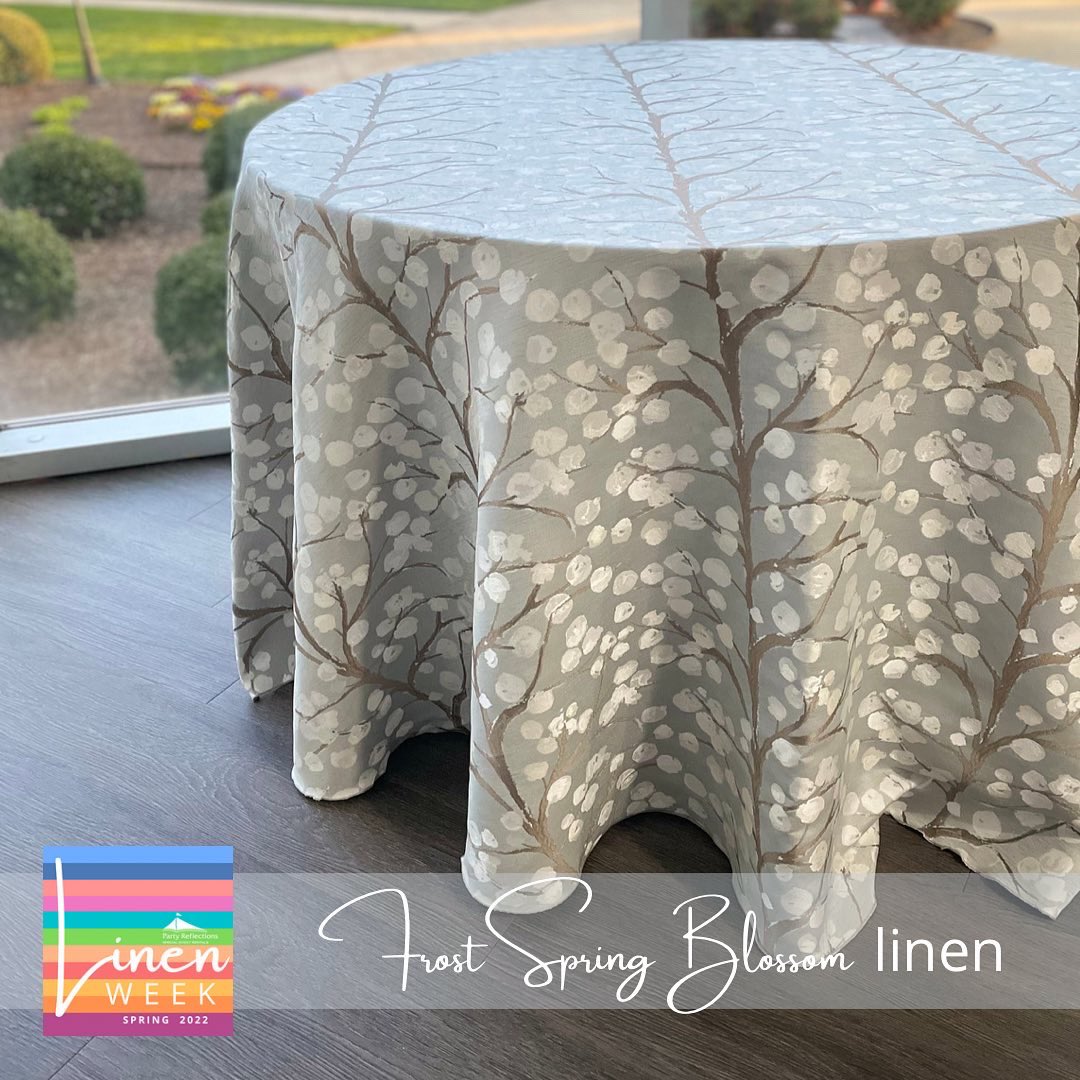 PartyReflection's tweet image. Day 2 of #PRLinenWeek. Today we launched a new line called Spring Blossom available in 2 colors Frost&amp;amp;Indigo. Also shared the “People’s Choice” winners- clients voted to choose them-followers on IG to name them.Those are Teal Firefly&amp;amp;Starry Night #PRexperience