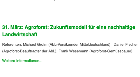 ackercrowd's tweet photo. Am Donnerstag ab 19:00 Uhr geht es zusammen mit unserem Ackercrowdie Frank um #Agroforst &amp; #Gemüseanbau....
>>Argumente für die Agrarwende - Fortbildungsreihe der @abl_ev <<
https://t.co/AfoeNzOgPU https://t.co/ovMjhztxrq