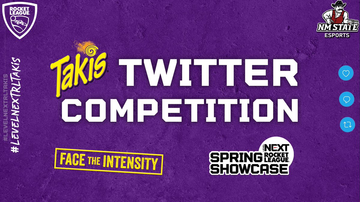 NMStateEsports's tweet photo. We are happy to announce that NM State Esports will be participating in the #LevelNextRLTakis Twitter Competition! Make sure to Like, Comment, and Retweet to help us win! #GoAggies #GunsUp! 🔥 https://t.co/5zxrkMEBGr