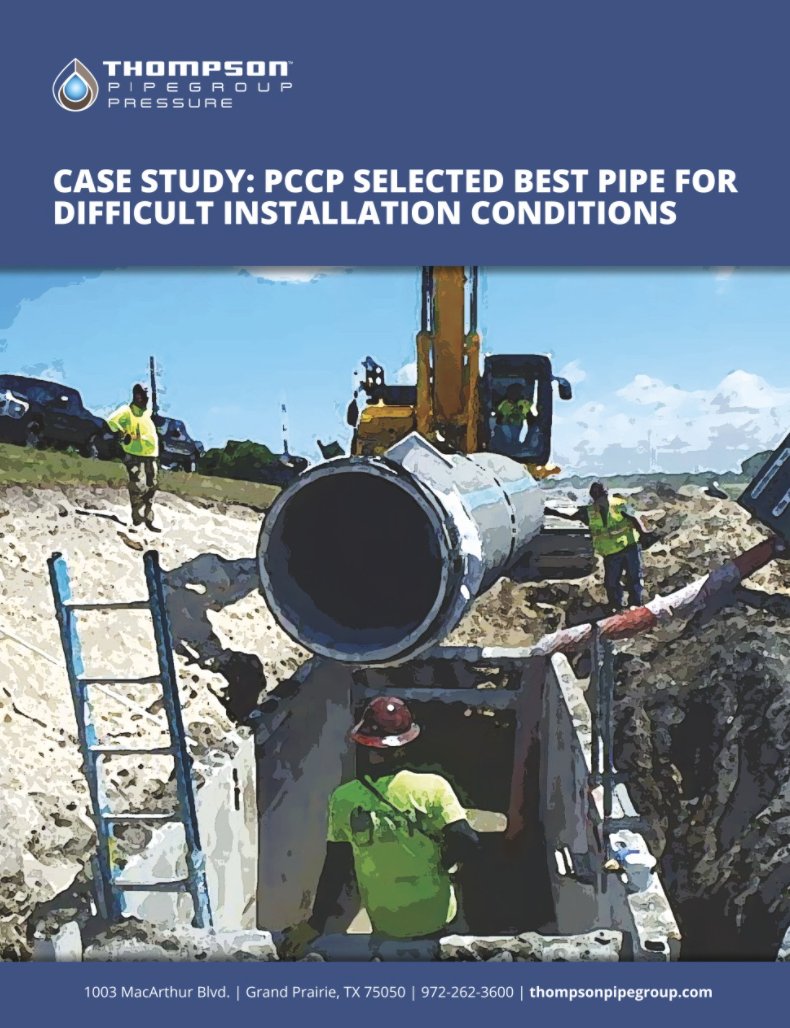 Year after year one major metropolitan city continues to purchase prestressed concrete cylinder pipe (AWWA C301). Read this case study and learn why PCCP is the go-to pipe for an area plagued with soggy conditions and corrosive soil. #infrastructure  thompsonpipegroup.com/case-study-pcc…