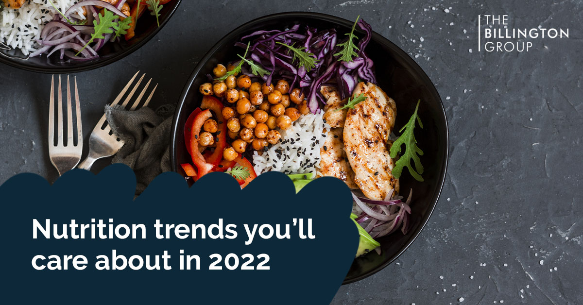 This #NationalNutritionMonth we're taking a closer look at what we can expect to see more of on our shelves, plates and shopping lists this year.

Discover what we'll be eating more as the shift towards healthier living continues post-Covid: thebillingtongroup.com/news/2022/03/2…

#FoodTrends