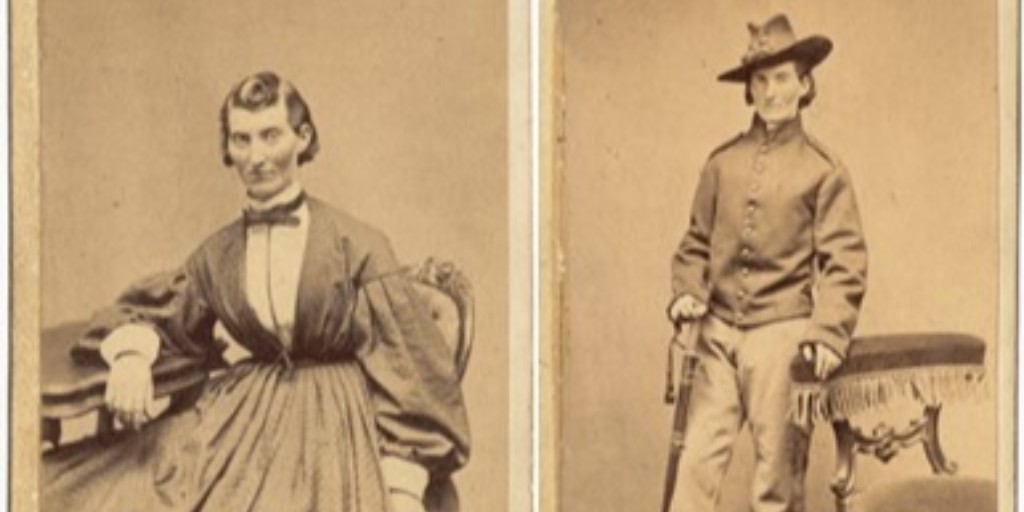 AssociatesBPL's tweet photo. In honor of Women’s History Month, we are featuring cartes de visites of Frances Clalin from @BPLBoston’s Special Collections. Clalin fought in the American Civil War disguised as a man named Jack Williams. The Associates funded an inventory of the BPL's Photography Collection. https://t.co/YQ2yixqJ33