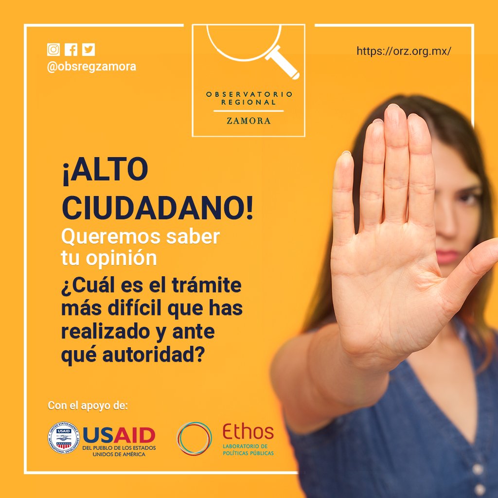 observatoriore4's tweet photo. Queremos saber tu opinión acerca de los trámites en la regiones de Zamora, Jacona y Tangancícuaro. 
⬇️ Déjanos tus comentarios ⬇️

#tramites #ZamoraMich #autoridad #ciudadano #procesos #Tangancicuaro #Jacona https://t.co/WBc08CnrYV