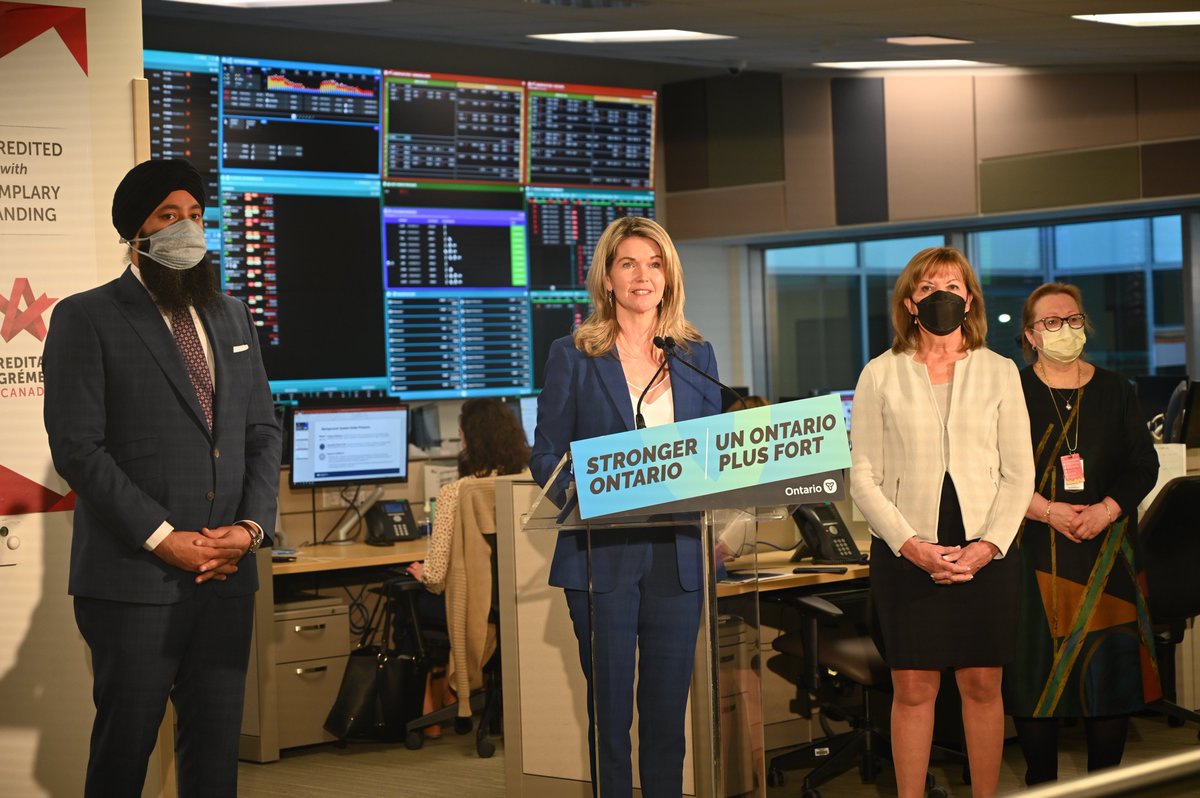 HRHealth_'s tweet photo. We hosted @celliottability, Deputy Premier &amp; Minister of Health, @JillDunlop1, Minister of Colleges &amp; Universities, &amp; @PrabSarkaria, President of the Treasury Board to announce Ontario’s Plan to Stay Open. https://t.co/rrr0uK1xJw