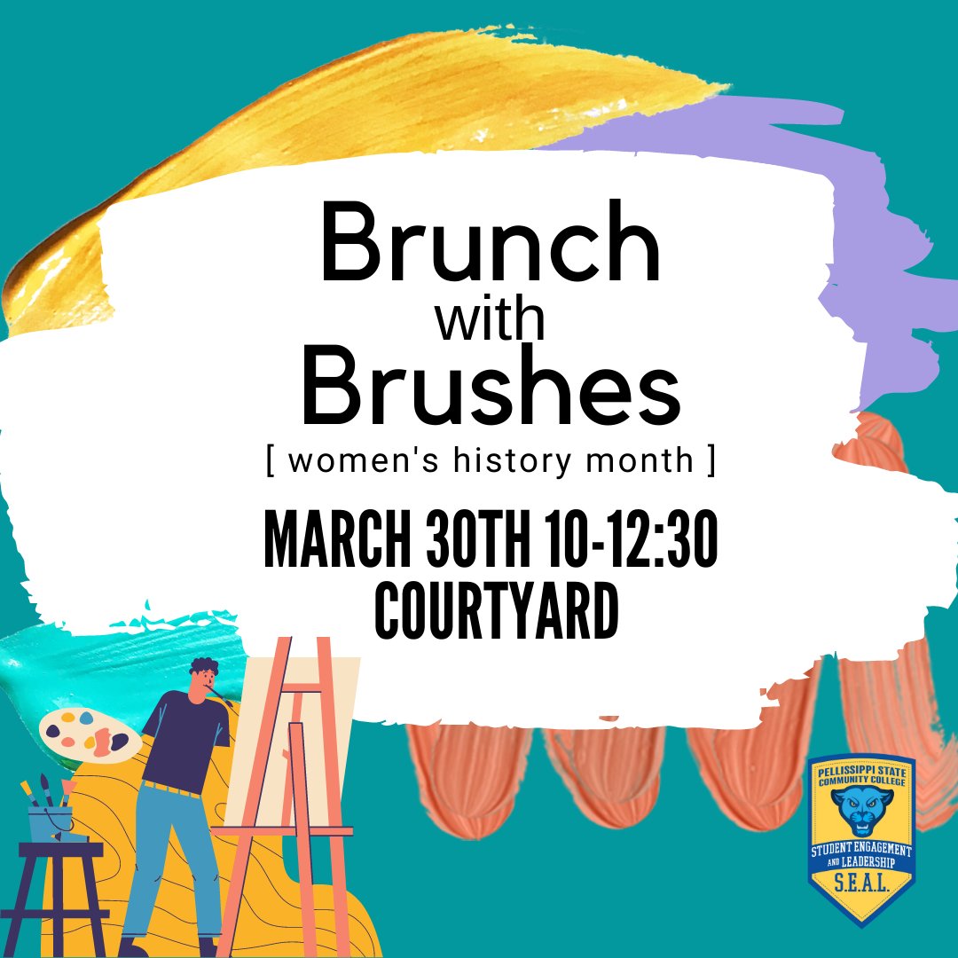 PSCC_SEAL's tweet photo. Come to the courtyard tomorrow between 10:00 and 12:30 for Chick-fil-a breakfast AND painting to celebrate the end of Women's History Month!
*Sign up with the link in the bio! * https://t.co/bsMXQ7KKGQ