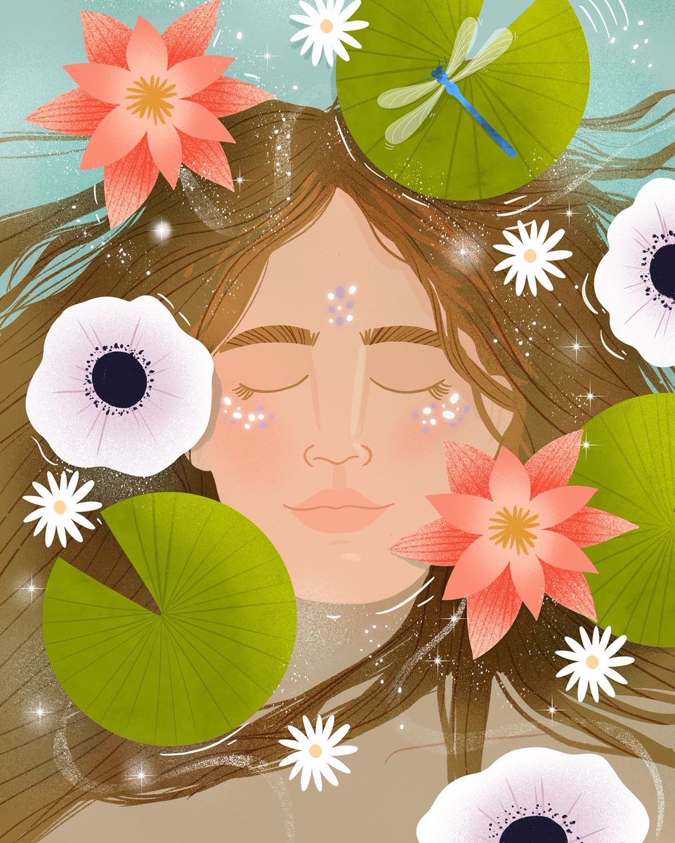 florinelhn's tweet image. Spring mood 💙 #springillustration #frenchillustrator