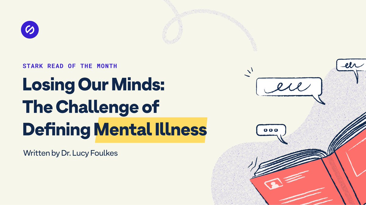 imcatnoone's tweet photo. Hey Bookworms!📚In the @getstarkco community, we have a #ReadingRoom where folks get together 2x a month on zoom to discuss a book or general read.

April's read is 'Losing Our Minds: The Challenge of Defining Mental Illness' by @lfoulkesy

Join us!👇🏼https://t.co/JAfaPPTNV1 https://t.co/j8Pw4fyuh7