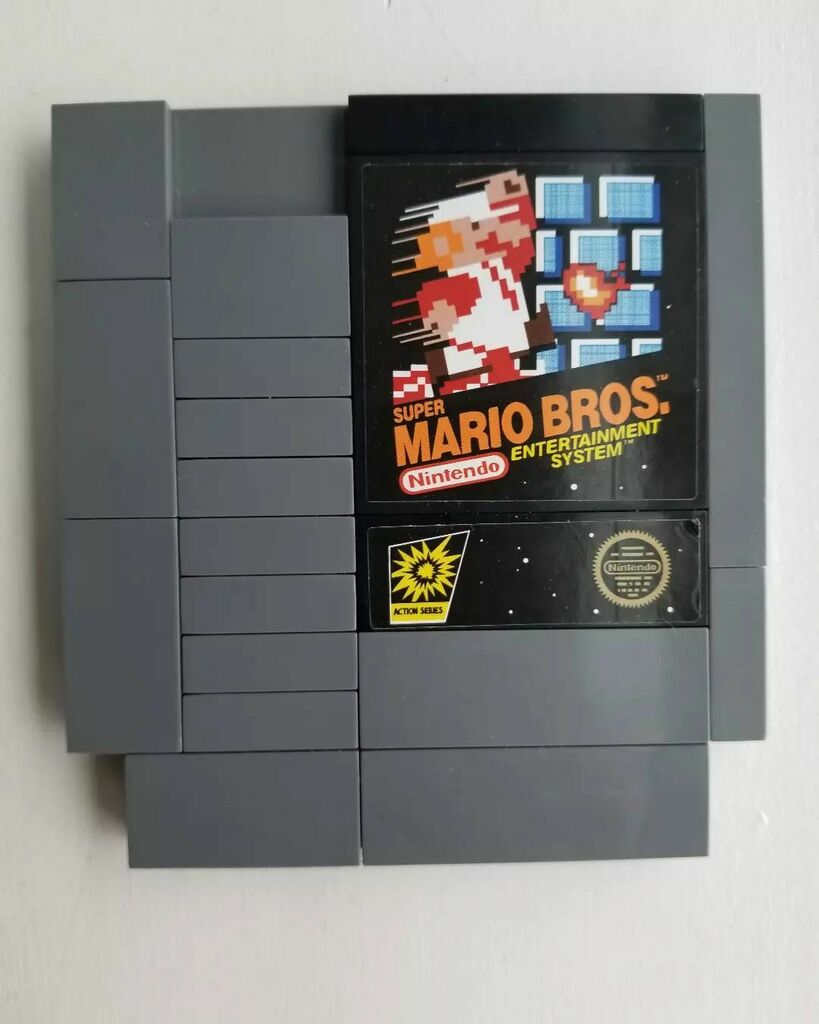 yulingleephd's tweet photo. And here's the game cartridge. #lego #supermariogame #nes #legoeducation https://t.co/rvvXKQoZS6 https://t.co/YJftd6HRCV