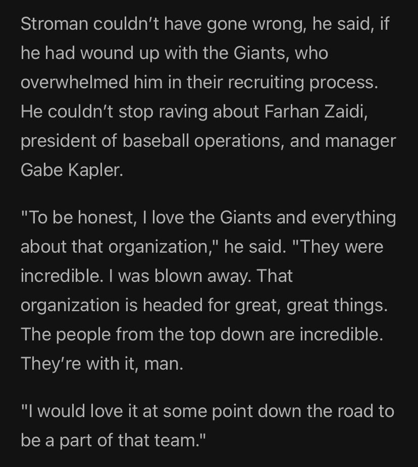 Dalton Johnson on Twitter "Sure sounds like Marcus Stroman was close