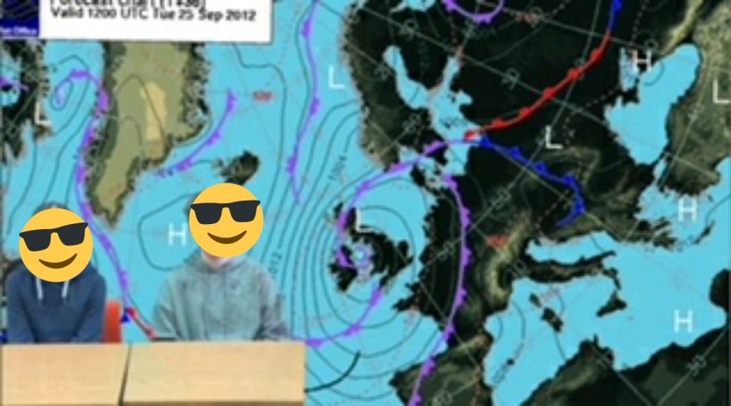 odowd_bryan's tweet photo. @StDavidsSS 1st year Gaeilge students presenting the weather using green screen technology. Réamhaisnéis na haimsire 🌞☔🌩🌨 https://t.co/ApvgptJmVf