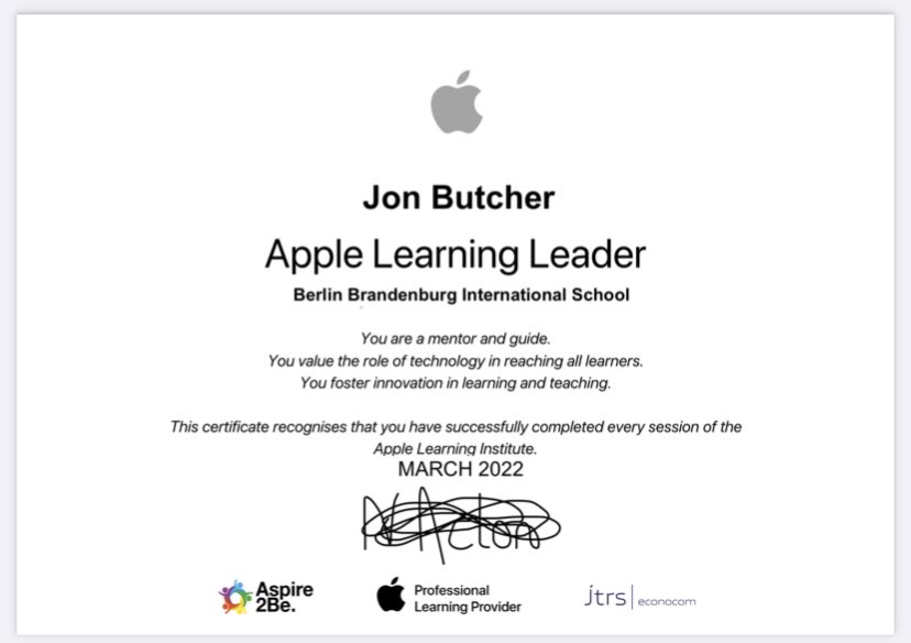 butcher74's tweet photo. Great to be acknowledged by @jtrsltd 🙏🏻 & be in a position to support & lead real-based application @AppleEDU
#edtech #edtechchat https://t.co/dE6TiV48az