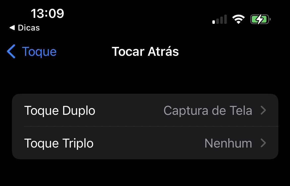 robsonhf's tweet photo. Venho humildemente me retratar e dizer que apesar de não ter print com 3 dedos na tela, acabei de descobrir o print ao tocar levemente duas vezes na traseira do iPhone 🤯🤯🤯🤯 
E isso é tão lindo quanto https://t.co/JPeXom9Qsy