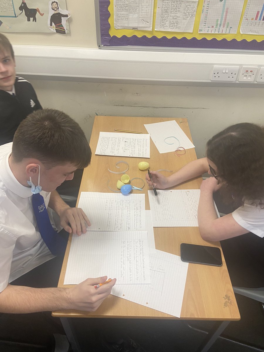 social_sahs's tweet photo. S4 Geographers took part in an Easter Egg challenge today. Every egg had a different series of challenging exam style questions. They then worked together to make their answers even better
#eggcellentwork #revision #clearlyeggstatic #wewontbebeaten #geography @StAndrewsHS https://t.co/9bqy5SzDa2