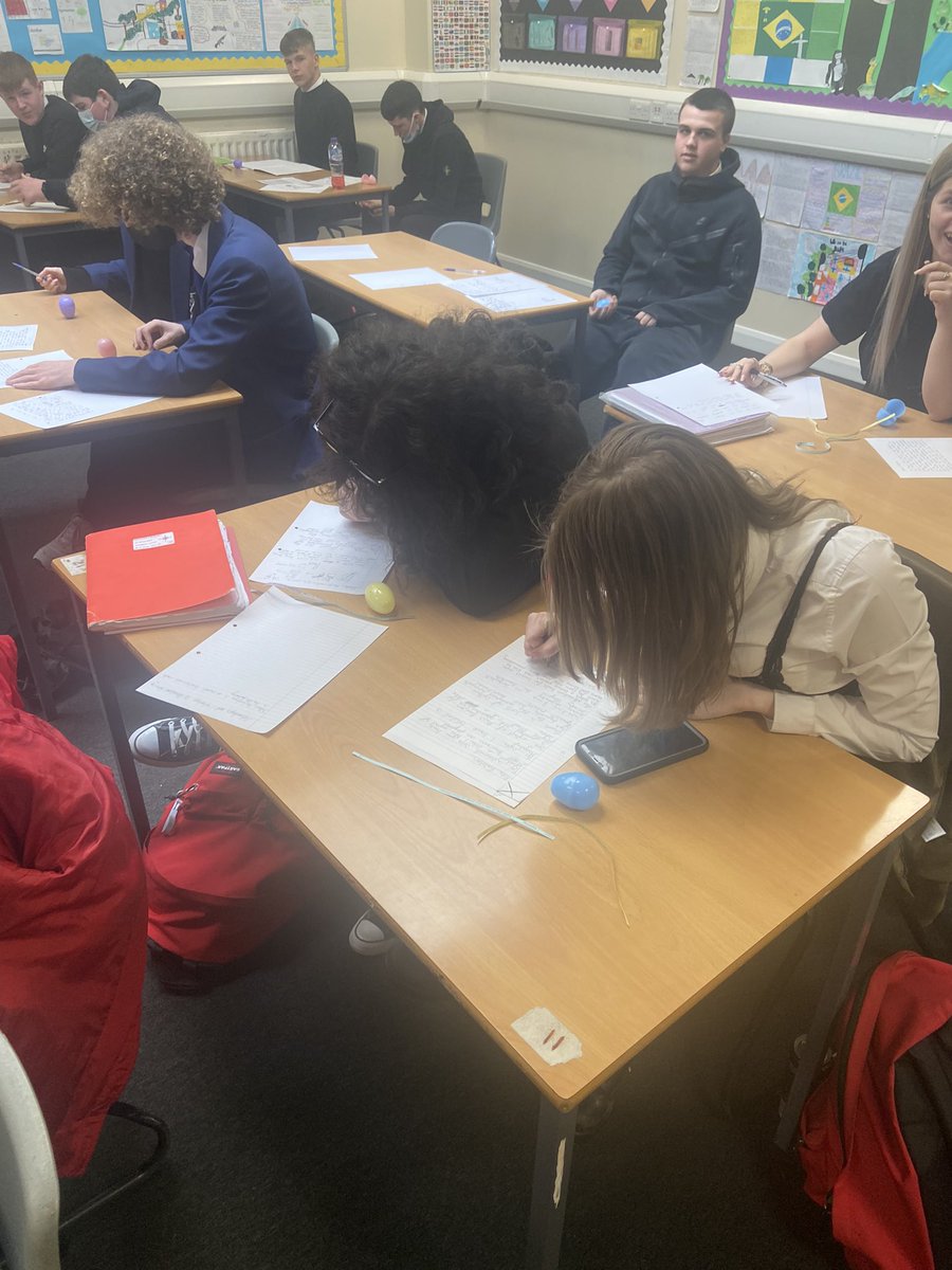 social_sahs's tweet photo. S4 Geographers took part in an Easter Egg challenge today. Every egg had a different series of challenging exam style questions. They then worked together to make their answers even better
#eggcellentwork #revision #clearlyeggstatic #wewontbebeaten #geography @StAndrewsHS https://t.co/9bqy5SzDa2