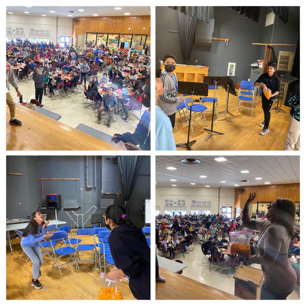 WSedler's tweet photo. BOTC Day 2 @WWMSEdison! Amazing excitement and participation with hoodie day and cheese ball catching! Keep up the spirit! #GoChallengers https://t.co/EiyDd8nlDP