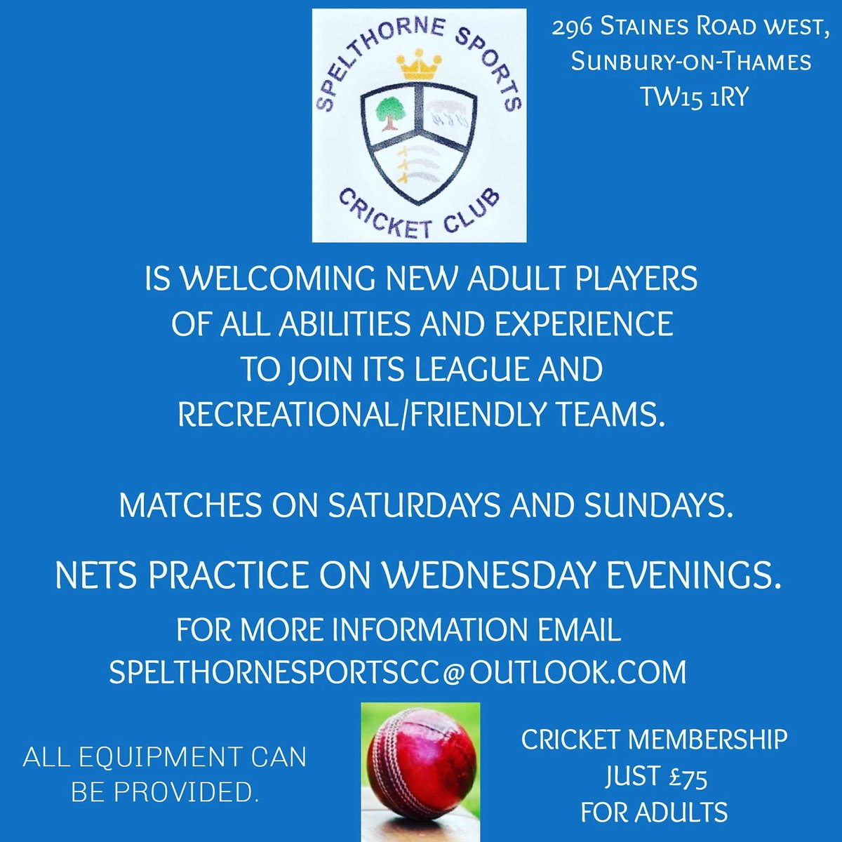 Spelthorne Sports Cricket Club tweet media