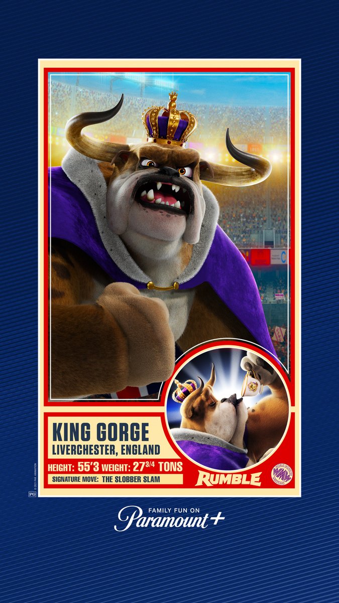 A new challenger approaches! Meet the King of the Ring, King Gorge himself🐶💦 Face this monster, and many others, by downloading Rumble Match on the app store! apps.apple.com/us/app/rumble-…