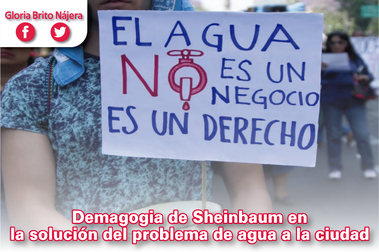 GloriaBritoN's tweet photo. Buen día los invito a leer mi  más reciente artículo: Demagogia de Sheinbaum en la solución del problema de agua a la ciudad.

#CDMX #México 

https://t.co/x4J8y3oEJg https://t.co/C72BcekIkj