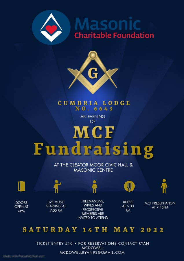 Cumbria Freemasons on Twitter "A great night planned to raise money for the Masonic_Charity 🏊