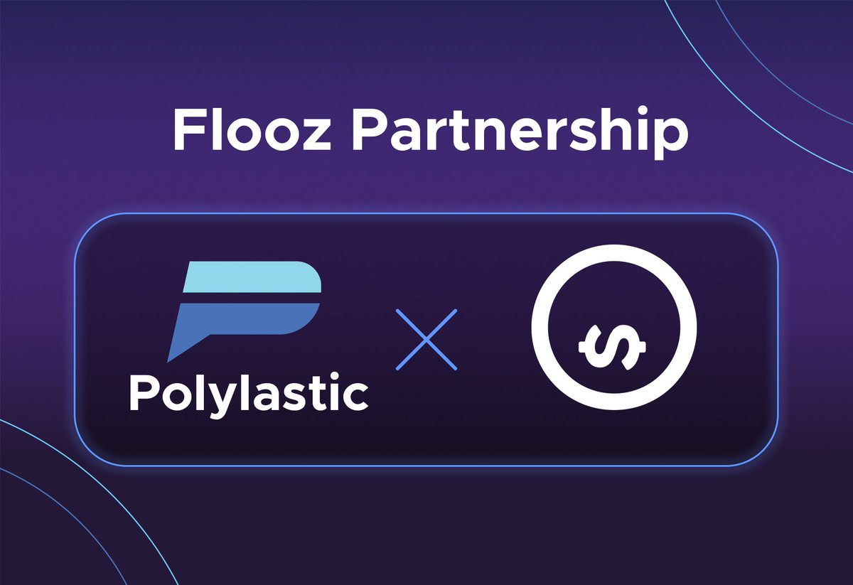 polylastic's tweet photo. Polylastic Welcomes New Partner, @flooz_inc for Fiat On-Ramping!

Through this partnership, we continue to make gaining access to POLX and the cryptocurrency markets simpler.

https://t.co/dXNmvf49kR

$POLX #Polylastic #Crypto #cryptocurrency #blockchain #technology https://t.co/4QRMbA4zzO