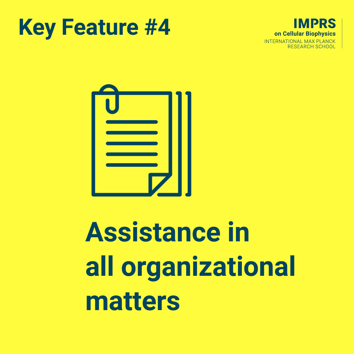 imprs_cbp's tweet image. What do we offer? #keyfeature 4: Our Coordination Office is happy to support you with your questions on the program or the application, and with all administrative matters such as visa, enrollment, curriculum or exam regulations. @MPIbp @goetheuni @uni_mainz @fias_science #imprs