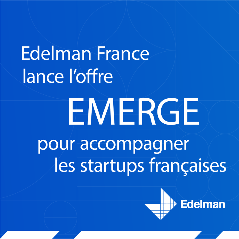 Edelman_fr's tweet photo. Parce que l’écosystème de la #FrenchTech est en pleine accélération, voici notre nouvelle offre pour répondre aux enjeux et besoins de développement des #startups émergentes... *roulements de tambours 🥁*
On vous présente EMERGE 🚀