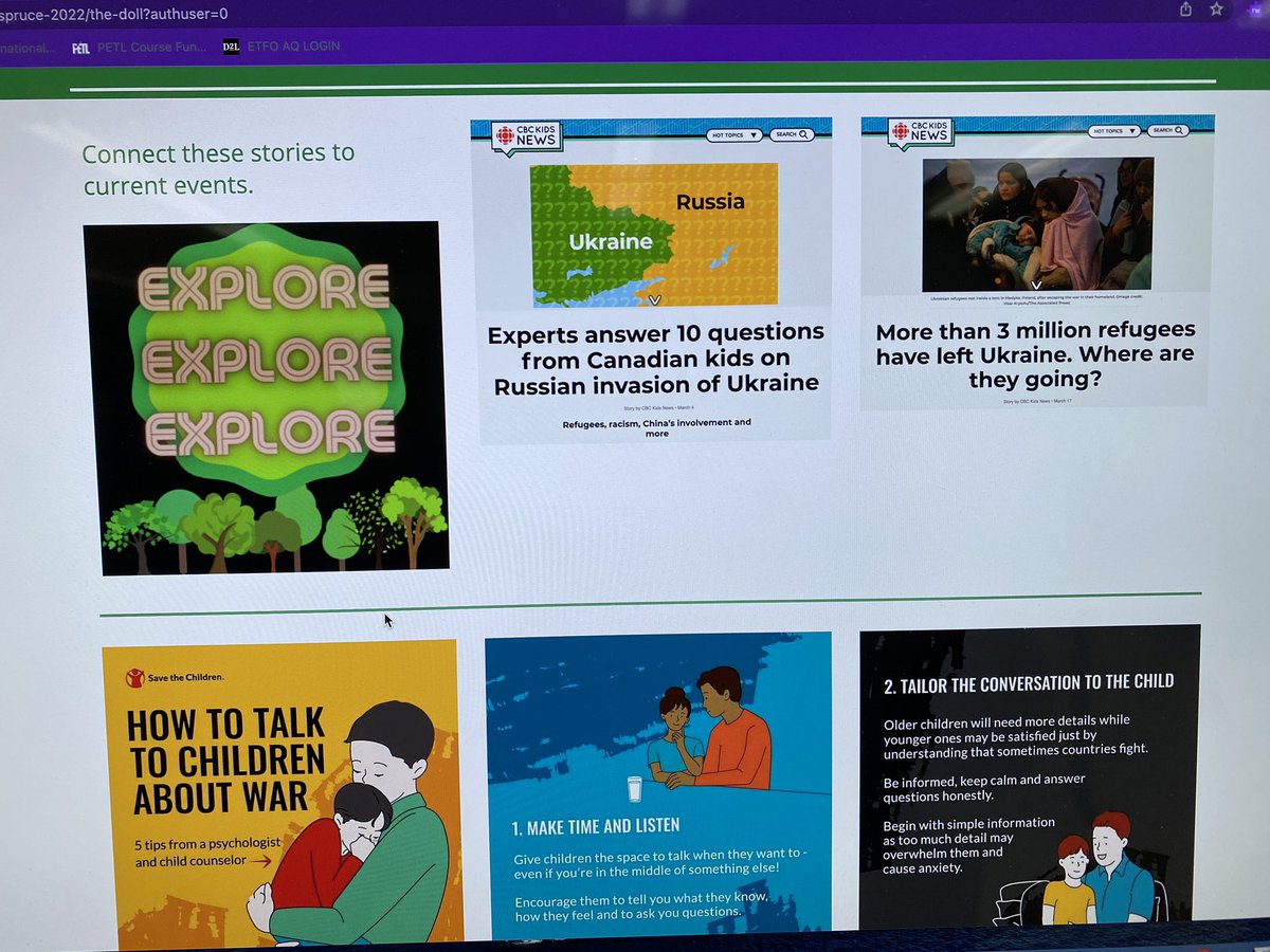 LarkspurLibLC's tweet image. Today’s #LiveFromTheLibrary stories are What is a Refugee? and The Doll as part of our @ForestofReading program. Resources and links can be found at bit.ly/TinkerInTheFor… @mrslyonslibrary @PDSB_Libraries #ONSchoolLibraries