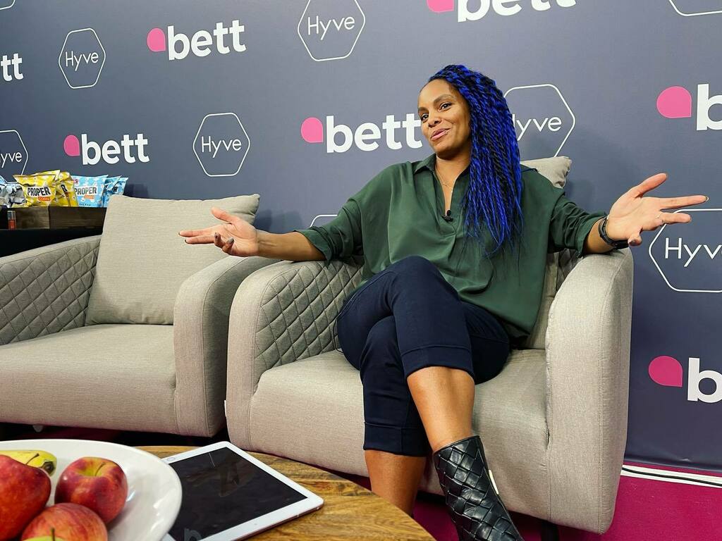 lucyhedges's tweet photo. Quick throwback to last week! Thanks for having me @bett_show and asking me to play host for your live #bet22 broadcast! Loved every minute, which was largely down to the brilliant tech on show, the wonderful people I interviewed after wrapping up sessions/presentations/pane⦠https://t.co/EDTeWaTV7s