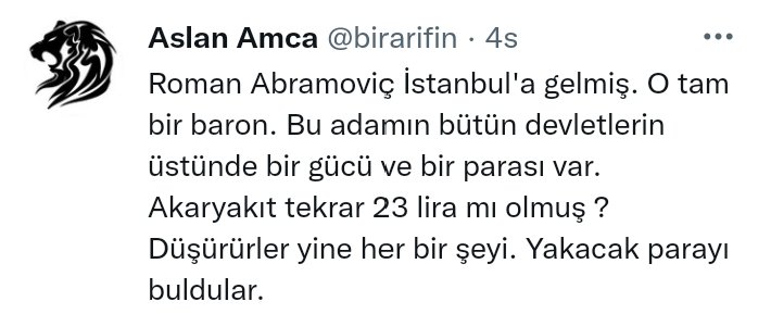 Ben "O Baronların Baronu Roman Abramoviç İstanbul'da. O her şeyi düşürecek" dedikten 1 saat sonra dolar ve altın düştü. Final operasyonlara eskisi gibi bir kaç saat yaklaşabiliyorum. Baronların olduğu yerde grafik ve ekonomist olmaz. Hayatı benim gibi okursanız bilirsiniz.