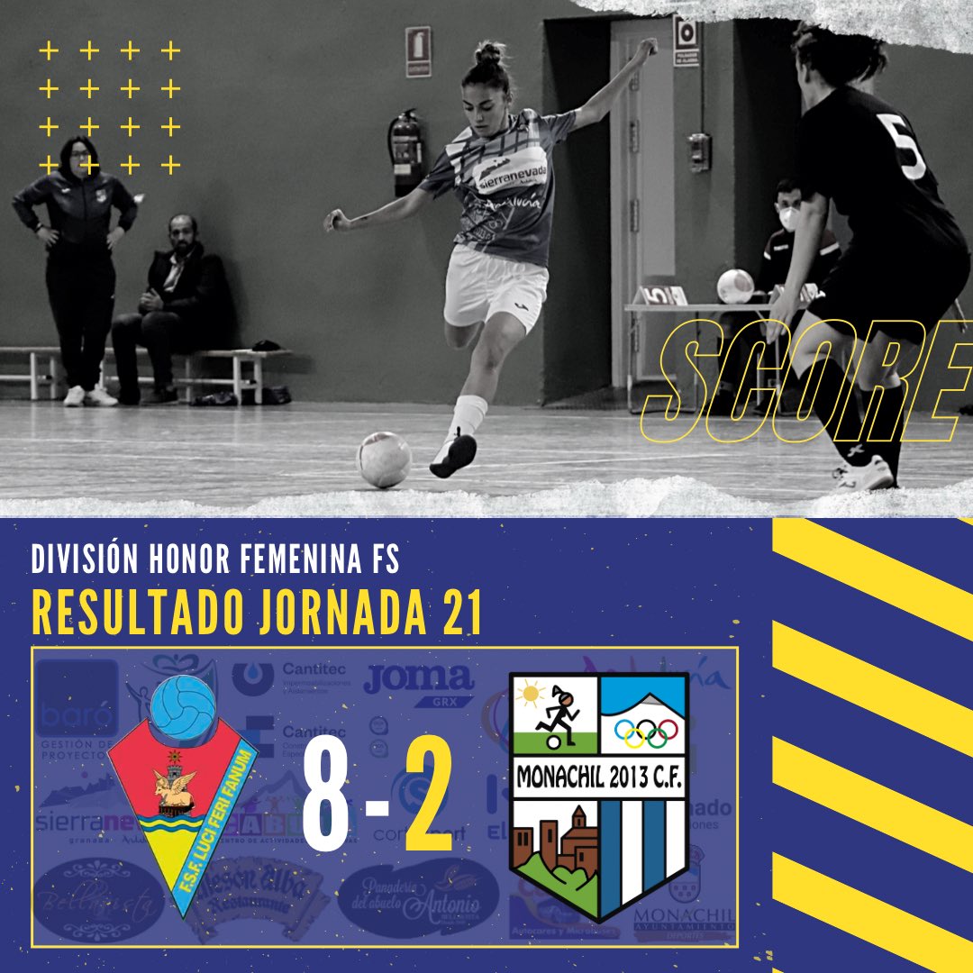 RESULTADO
🏆21ª Jornada - División Honor Femenina Fútbol Sala
⚽ <a href="/cdluciferifanum/">cd.luciferifanum fsf</a> 8-2 Monachil 2013 CF

#monachil2013cf #seguimoscreciendo