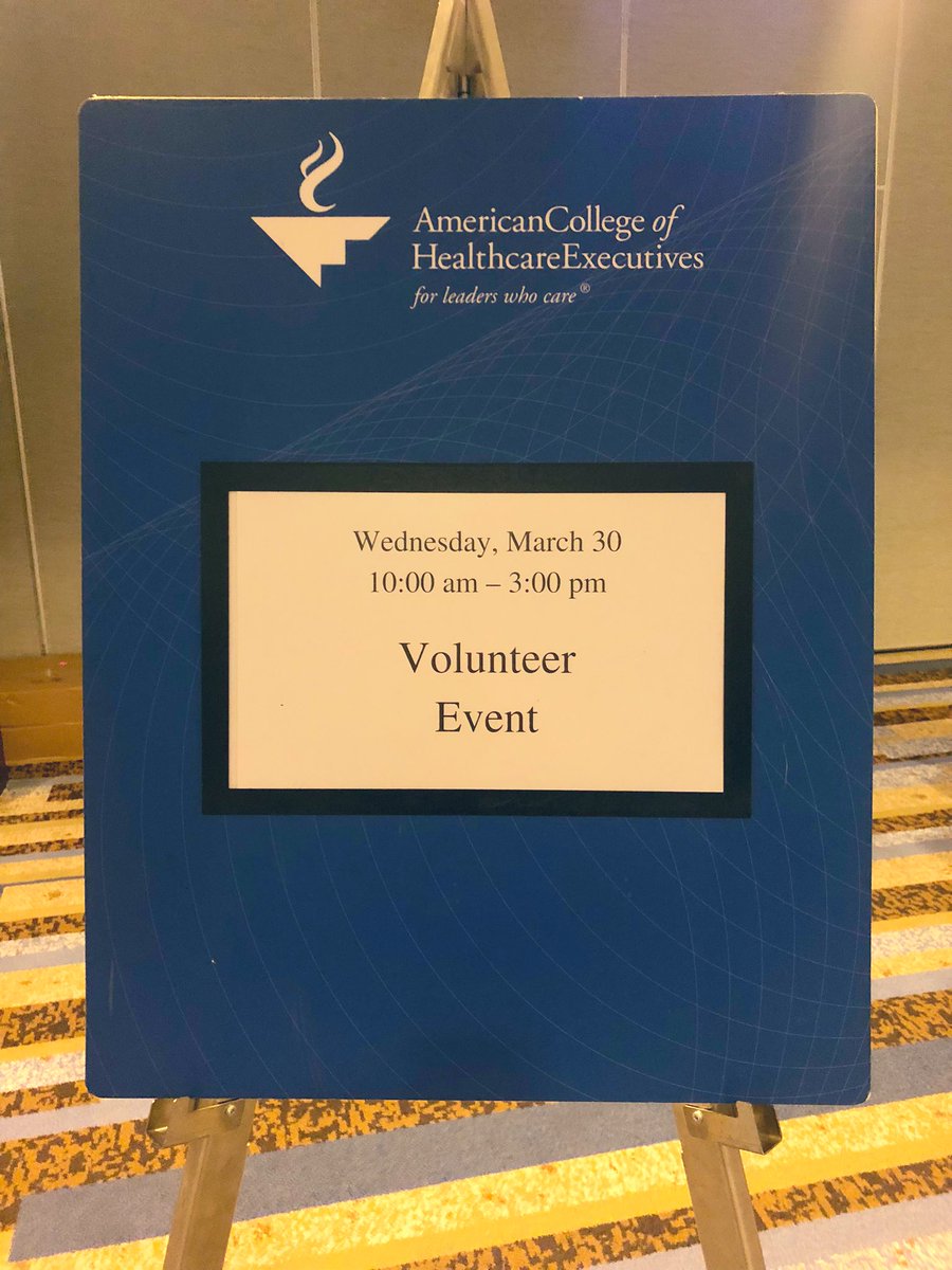 Take a little break from the hustle and bustle of #ACHECongress to paint while supporting the <a href="/Hospital_Art/">Foundation for Hospital Art</a> &amp; networking with colleagues. Reminder, participating in this community service event can count as a volunteer activity toward your #FACHE credential.