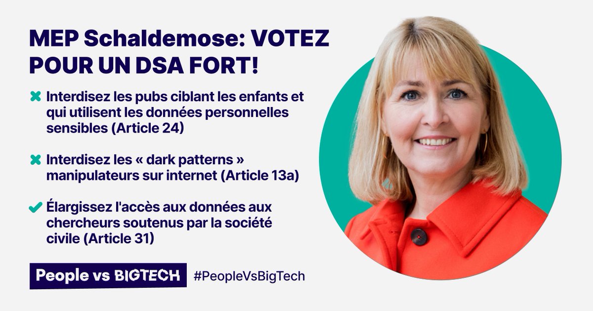 MPRIPARD's tweet image. .@SchaldemoseMEP : merci pour tout ce que vous avez fait jusqu'à maintenant ! Battez-vous de toutes vos forces pour un #DSA aussi fort que possible qui protège les citoyens. Nous sommes des millions à compter sur vous.  #PeopleVsBigTech