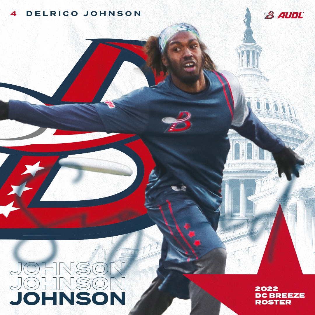 theDCBreeze's tweet photo. The moment you've all been waiting for...

Rico is back!!

We're thrilled to have Delrico Johnson join us once again for the 2022 season!

Breeze going 🆙

#AUDL2022 | #ForTheDistrict https://t.co/DSarDC6hcW